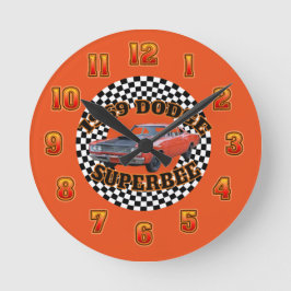 1969 Dodge Super Bee Clock. Ronde Klok