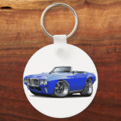 1969 Firebird Blauwe Cabriolet Sleutelhanger (Voorkant)
