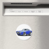1969 Firebird Blue Car Magneet (Insitu (Vaatwasser))