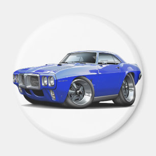 1969 Firebird Blue Car Magneet