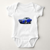 1969 Firebird Blue Car Romper (Voorkant)