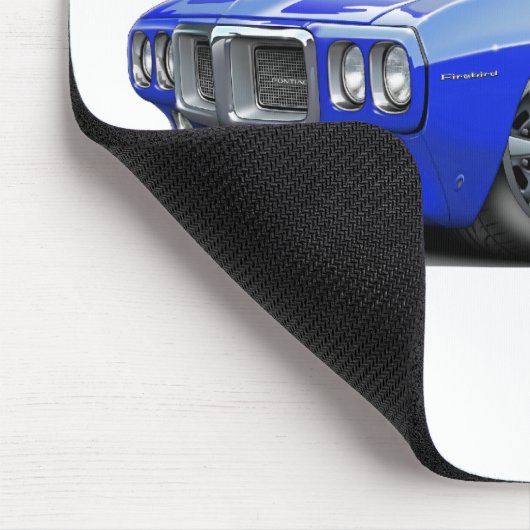 1969 Firebird Blue Convertible Muismat (Hoek)