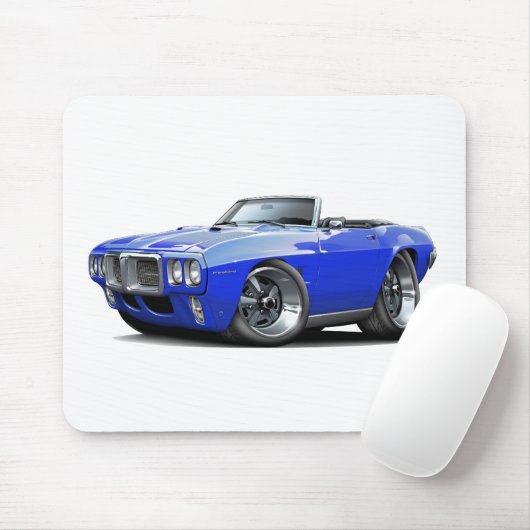 1969 Firebird Blue Convertible Muismat (Met muis)