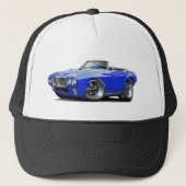 1969 Firebird Blue Convertible Trucker Pet (Voorkant)