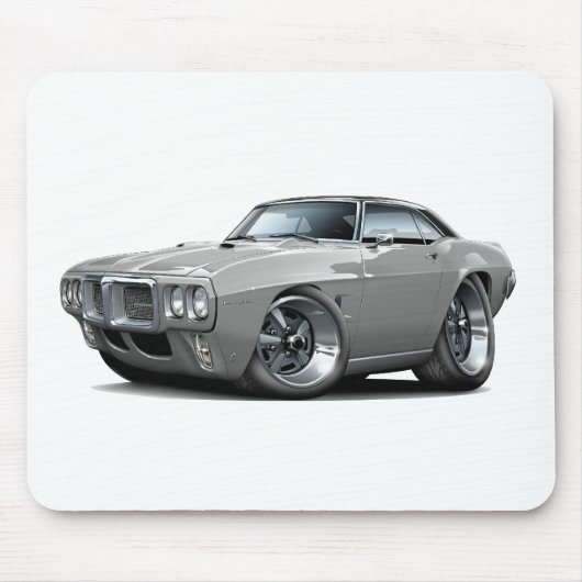 1969 Firebird Grey-Black Top Car Muismat (Voorkant)