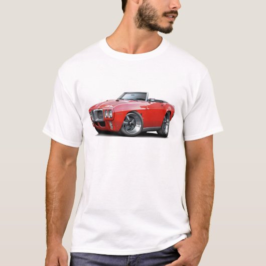 1969 Firebird Red Convertible T-shirt (Voorkant)