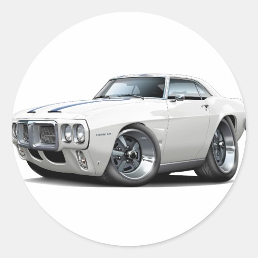 1969 Firebird Trans Am Ronde Sticker (Voorkant)