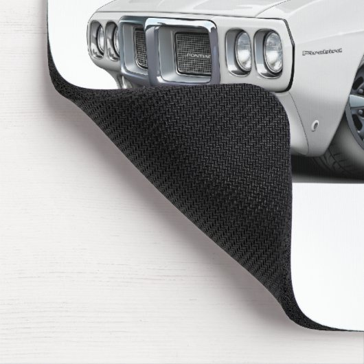 1969 Firebird White Car Muismat (Hoek)