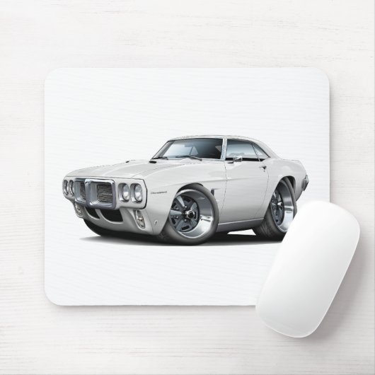 1969 Firebird White Car Muismat (Met muis)