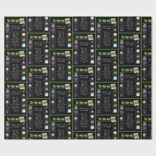 1969 Geboortejaar Trivia Cadeaupapier (Vlak)