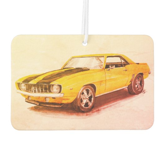 1969 Gele Camaro luchtverfrisser (Achterkant)