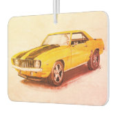 1969 Gele Camaro luchtverfrisser (Links)
