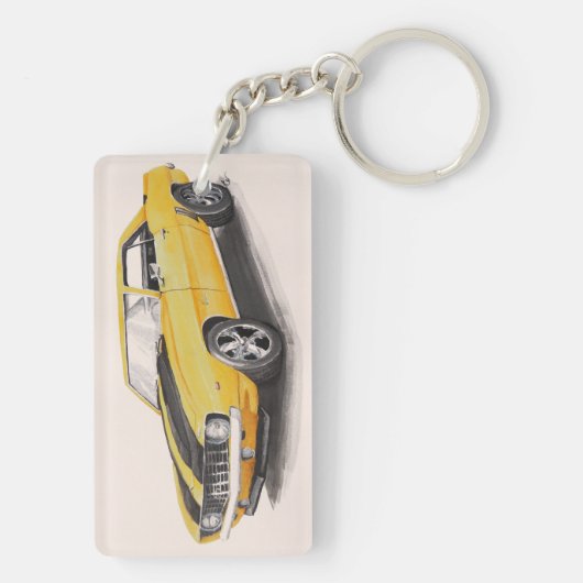 1969 Gele Camaro Sleutelhanger (achterkant)