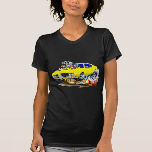 1969 Gele gele auto van glas T-shirt