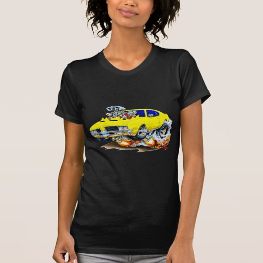 1969 Gele gele auto van glas T-shirt (Voorkant)