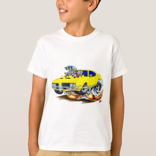 1969 Gele gele auto van glas T-shirt (Voorkant)