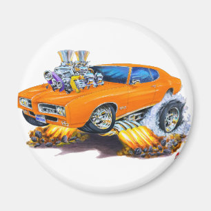 1969 GTO Oranje auto Magneet