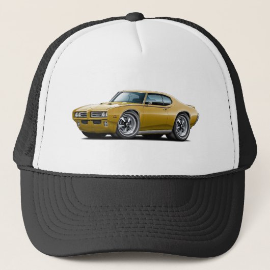 1969 GTO rechter Gold Car Trucker Pet (Voorkant)