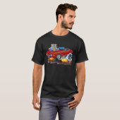 1969 GTO rechter Maroon Convertible T-shirt (Voorkant volledig)