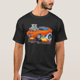 1969 GTO rechter Oranje auto T-shirt