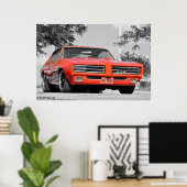 1969 GTO-rechter Poster (Thuiskantoor)