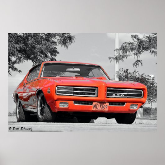 1969 GTO-rechter Poster (Voorkant)