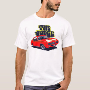 1969 GTO-rechter Rode auto T-shirt