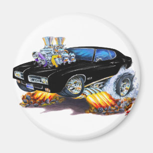 1969 GTO zwarte auto Magneet
