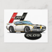 1969 Hurst Olds Cutlass Briefkaart (Voorkant)