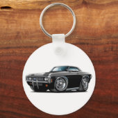 1969 Impala zwarte auto Sleutelhanger (Voorkant)