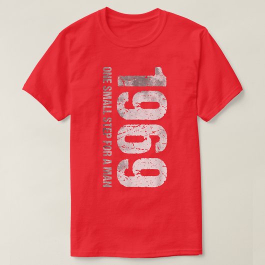 1969 jaar Moon Landing Moon T-Shirt (Design voorkant)