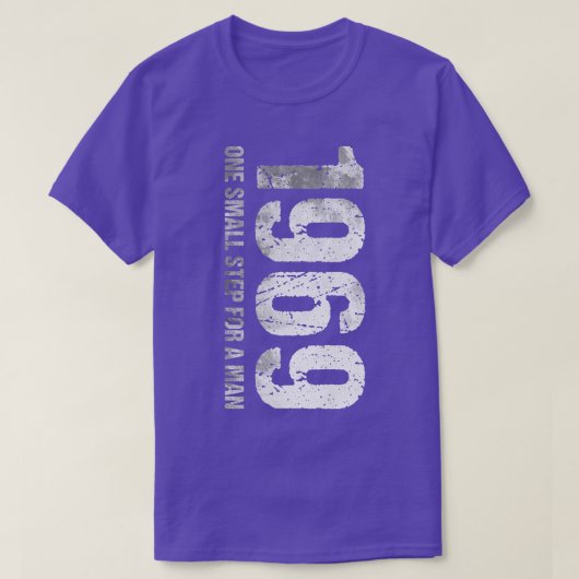 1969 jaar Moon Landing Moon T-shirt (Design voorkant)