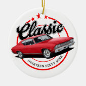 1969 Klassieke auto Keramisch Ornament (Voorkant)