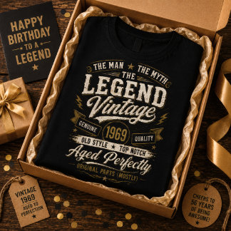1969 Legendarische Vintage Verouderd Perfect 57e V T-shirt