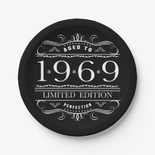 1969 Limited Edition Birthday Papieren Bordje
