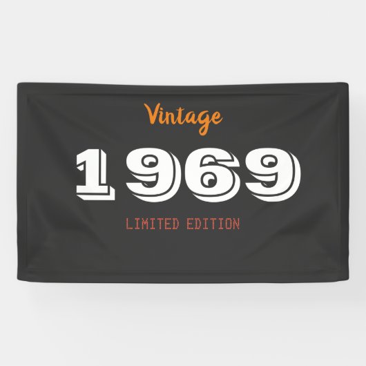  1969 Limited Edition Gift Banner – Retro (Horizontaal)