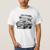 1969 Mach 1 klassieke spier auto T-shirt (Voorkant)