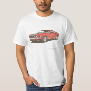 1969 Mach I Mustang die in stippen tekent!!! T-shirt