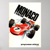 1969 Monaco grand prix Poster (Voorkant)