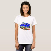 1969 Olds Cutlass Blue Car T-shirt (Voorkant volledig)