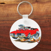 1969 Olds Cutlass Red Convertible Sleutelhanger (Voorkant)