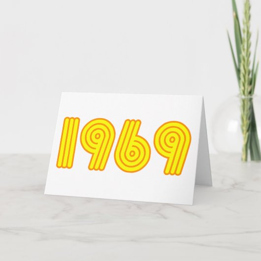 1969 ontwerp (40ste verjaardag) kaart (Voorkant)