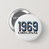 1969 Origineel Ronde Button 5,7 Cm (Voorkant /achterkant)