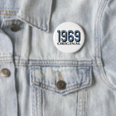 1969 Origineel Ronde Button 5,7 Cm (In situ)