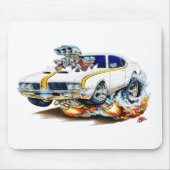 1969 Oude heurstauto van glas Muismat (Voorkant)