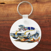 1969 Oude heurstauto van glas Sleutelhanger (Voorkant)