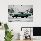 1969 Plymouth Roadrunner 440 Poster (Thuiskantoor)