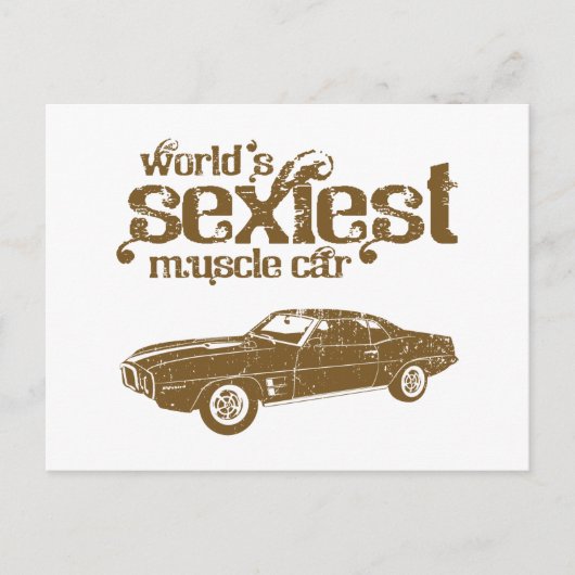 1969 Pontiac Firebird Briefkaart (Voorkant)