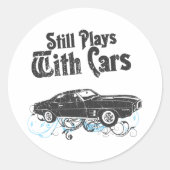 1969 Pontiac Firebird Ronde Sticker (Voorkant)