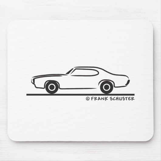 1969 Pontiac GTO Coupe Muismat (Voorkant)